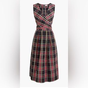 Jcrew Tartan Wrap Dress - size 10